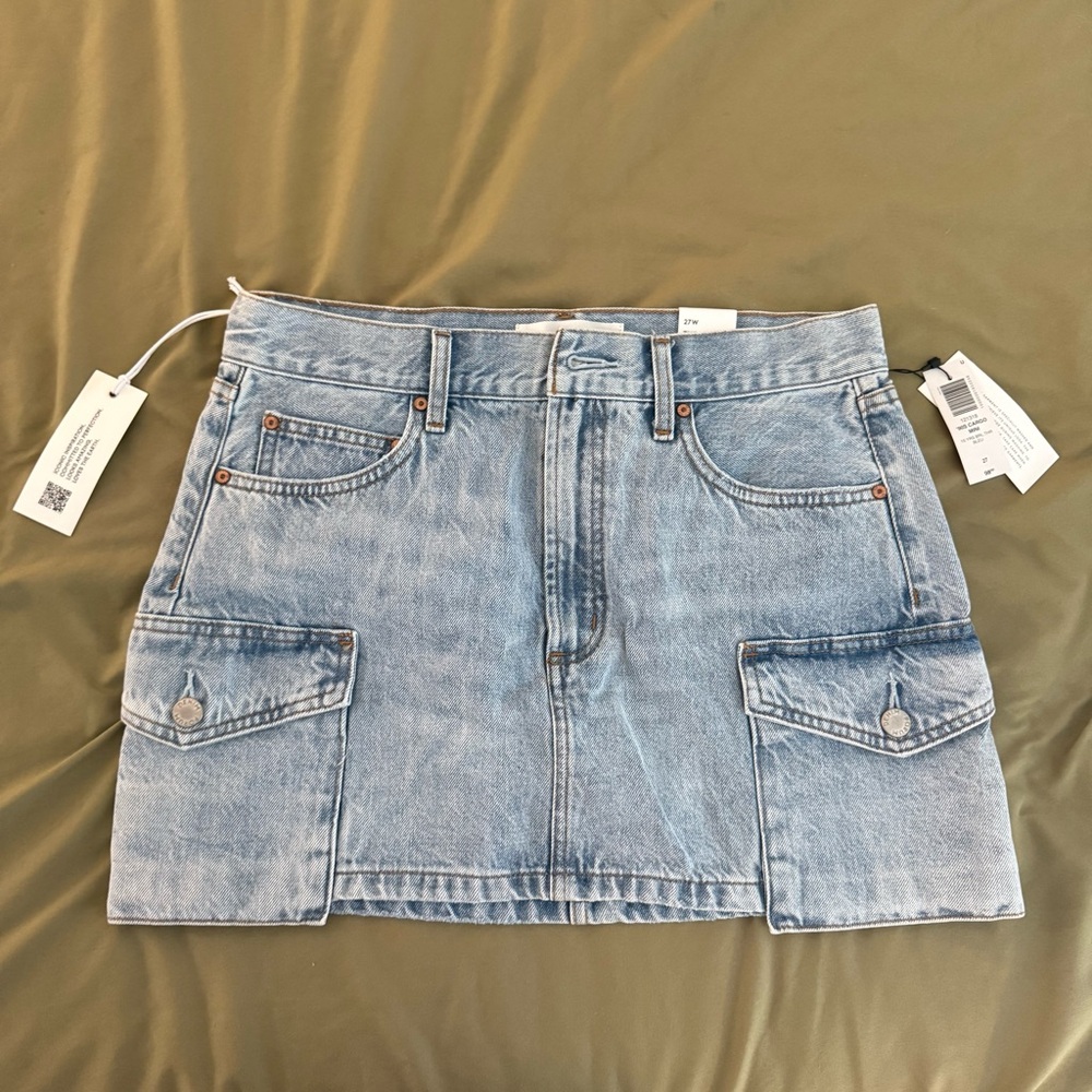 NWT Aritzia Denim Mini Skirt with Pockets